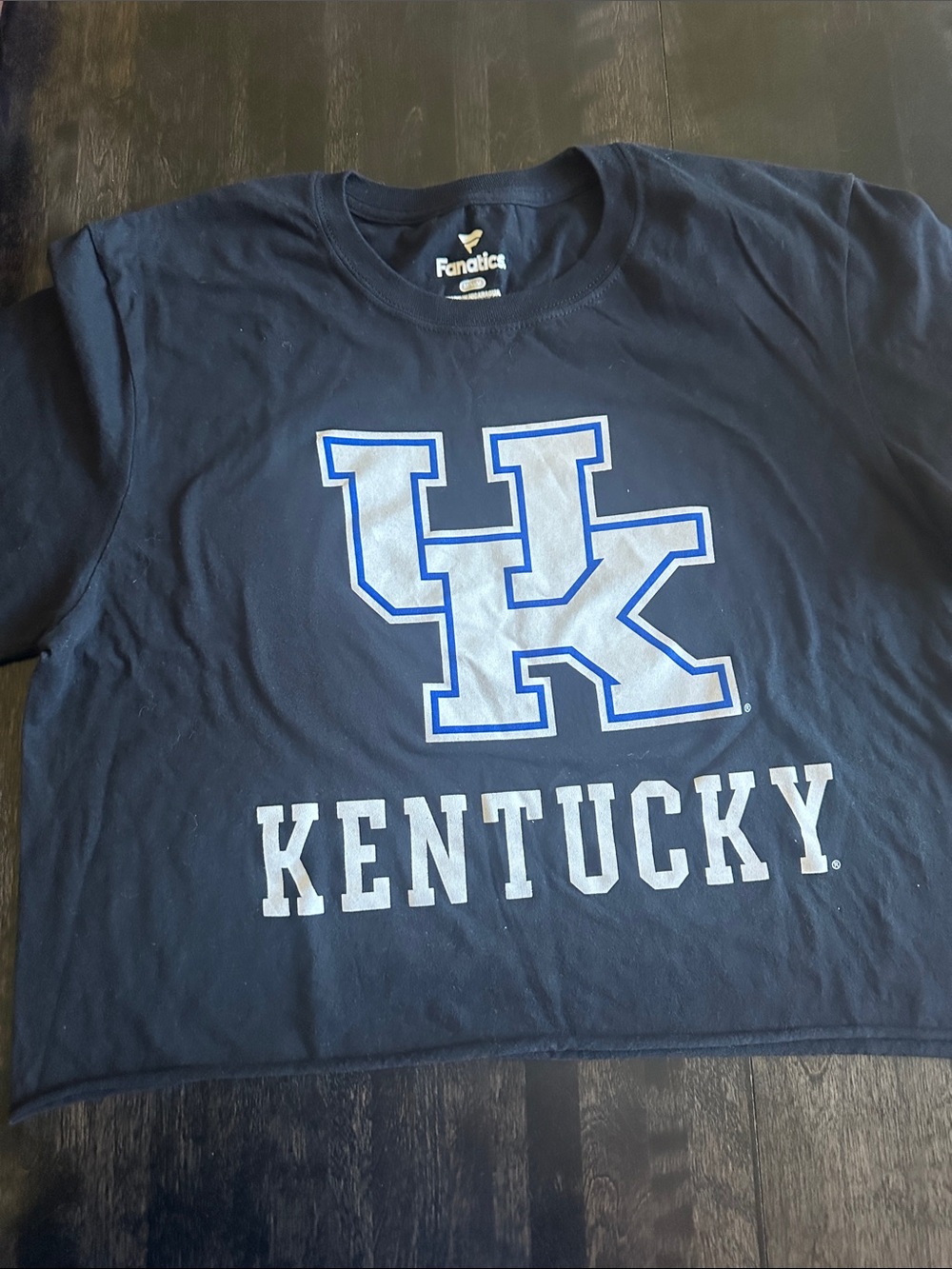Fanatics Navy Kentucky UK Logo Short Sleeve Tee